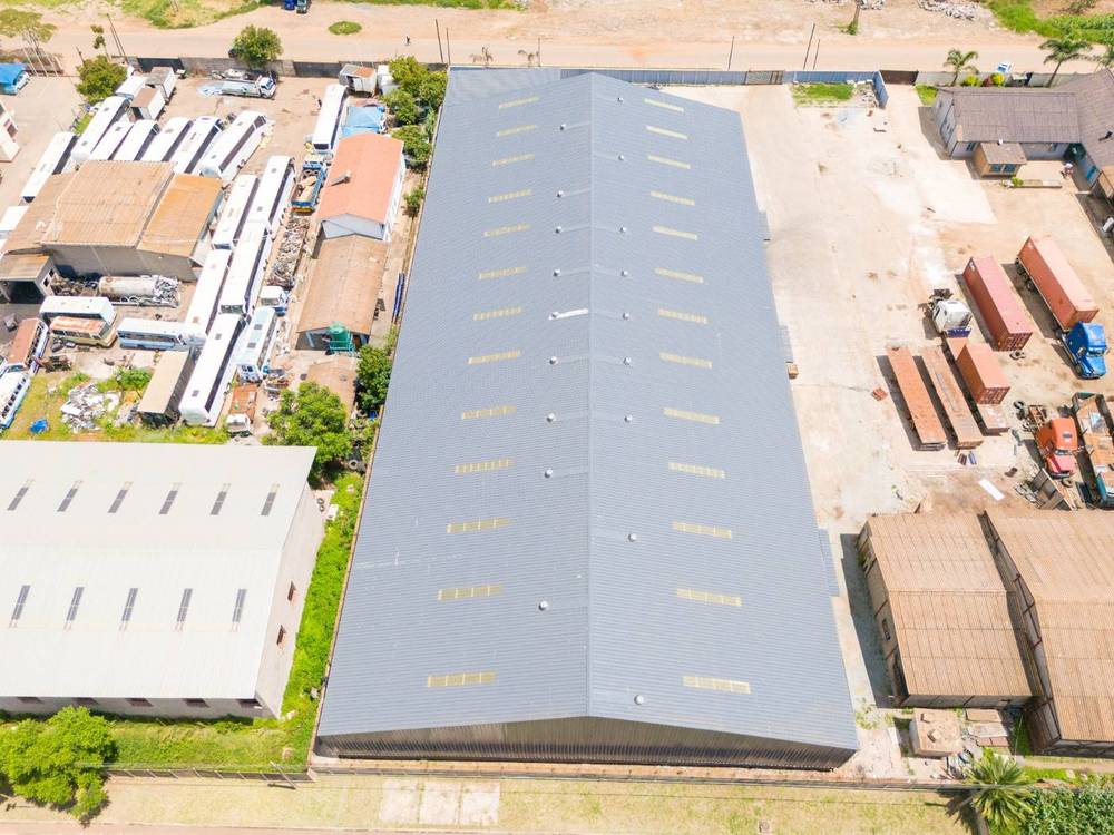 Completed Willowvale warehouse, aerial view